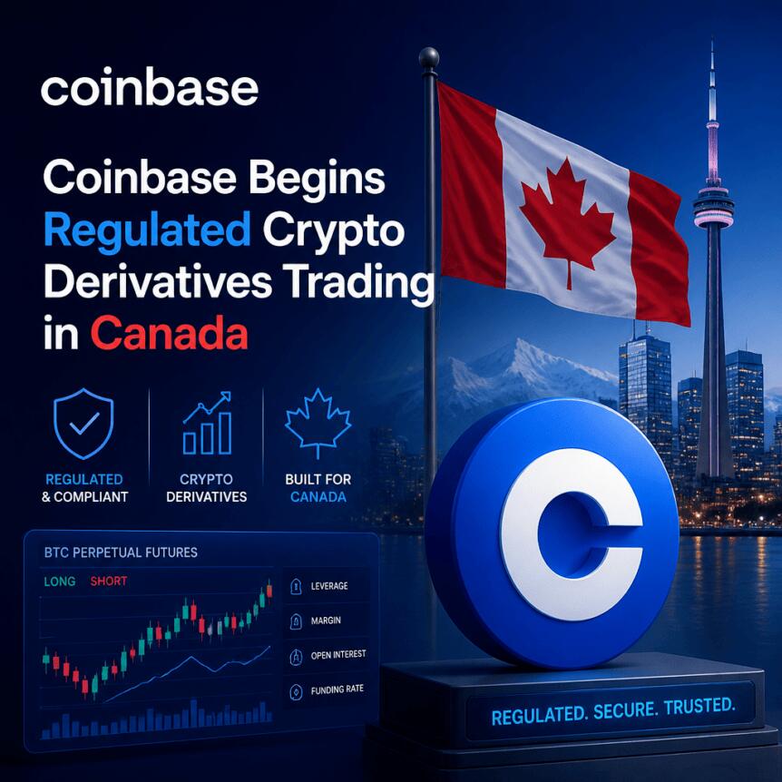 Coinbase 开始在加拿大进行受监管的加密衍生品交易
