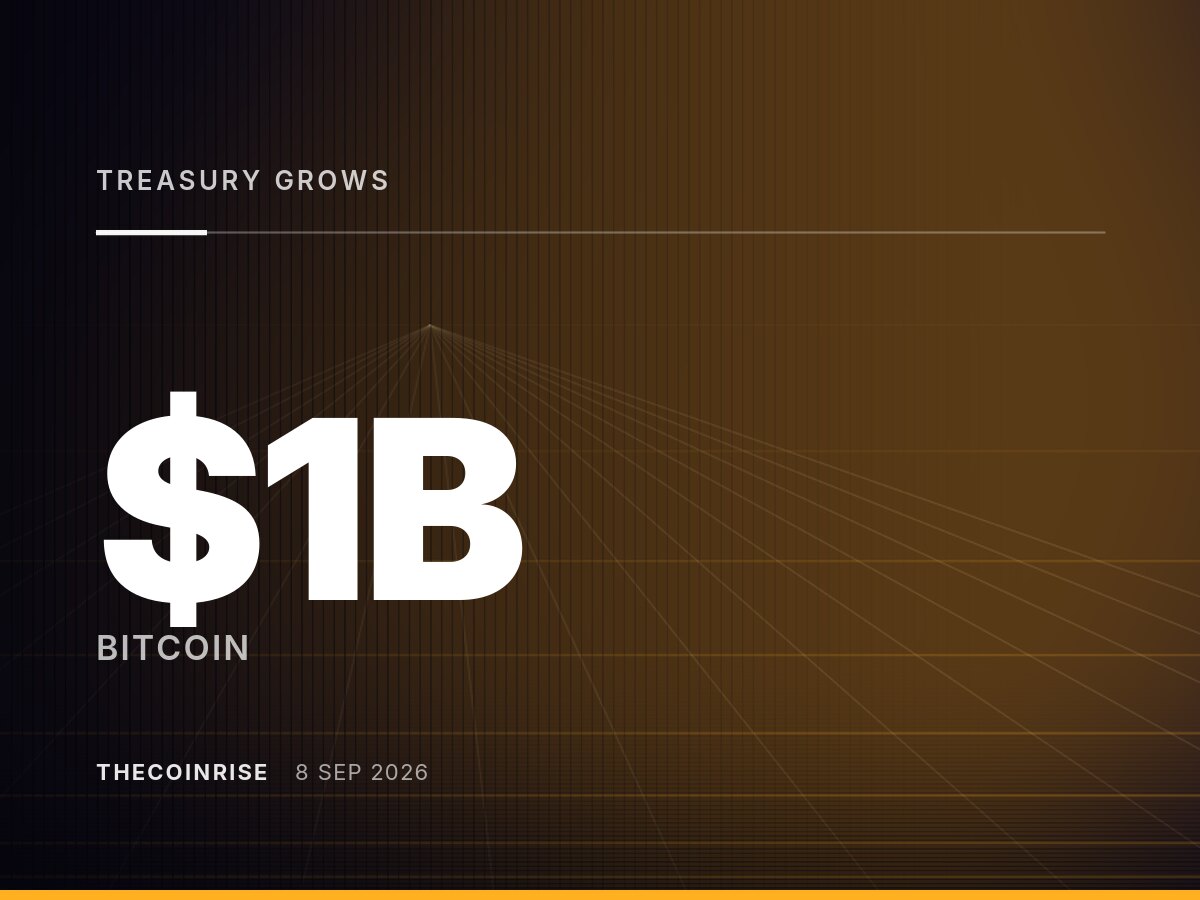 Strive 股票接近 10 亿美元大关，比特币国库增加 1,375 BTC