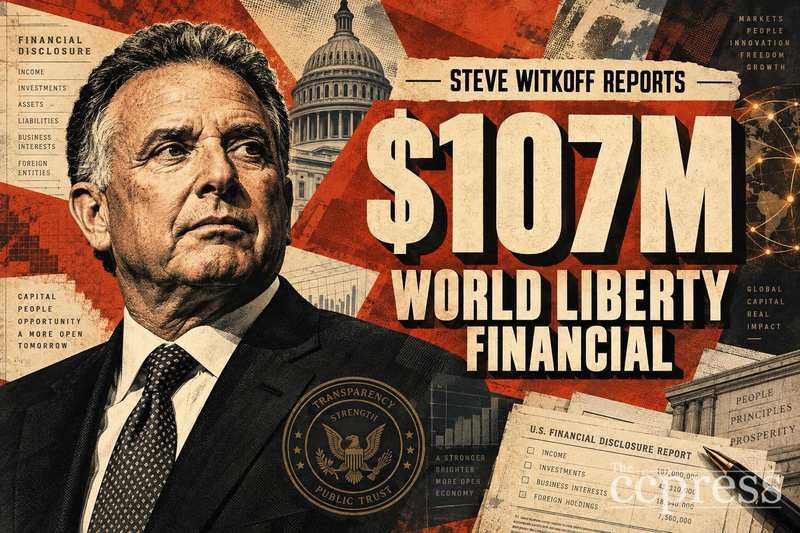 Steve Witkoff Reports $107M From World Liberty Financial