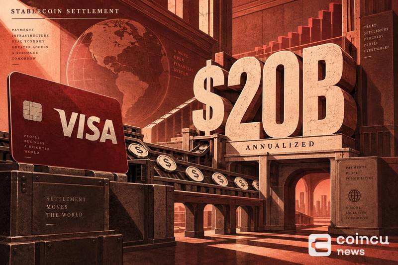 Visa 稳定币结算量年化突破 200 亿美元
