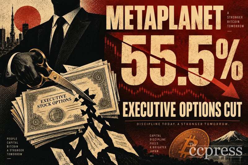 Metaplanet 将剩余高管期权削减 55.5%