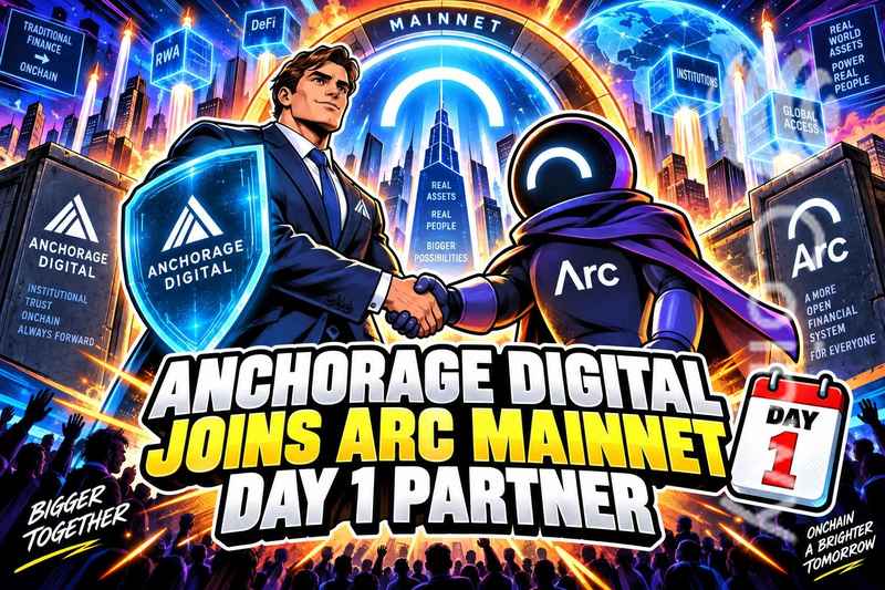 Anchorage Digital 作为 Day 1 合作伙伴加入 Arc 主网启动