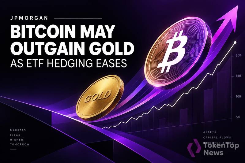 摩根大通:随着 ETF 对冲减弱,比特币涨幅可能超过黄金