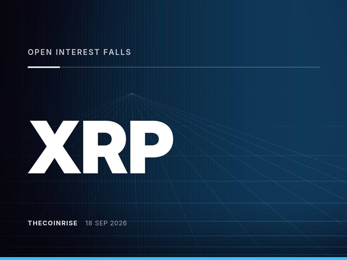 随着杠杆交易者撤退,XRP未平仓合约量急剧下跌