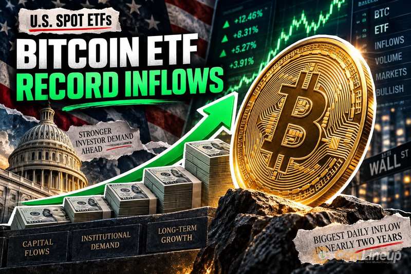 美国现货比特币 ETF 录得近两年来最大单日流入量